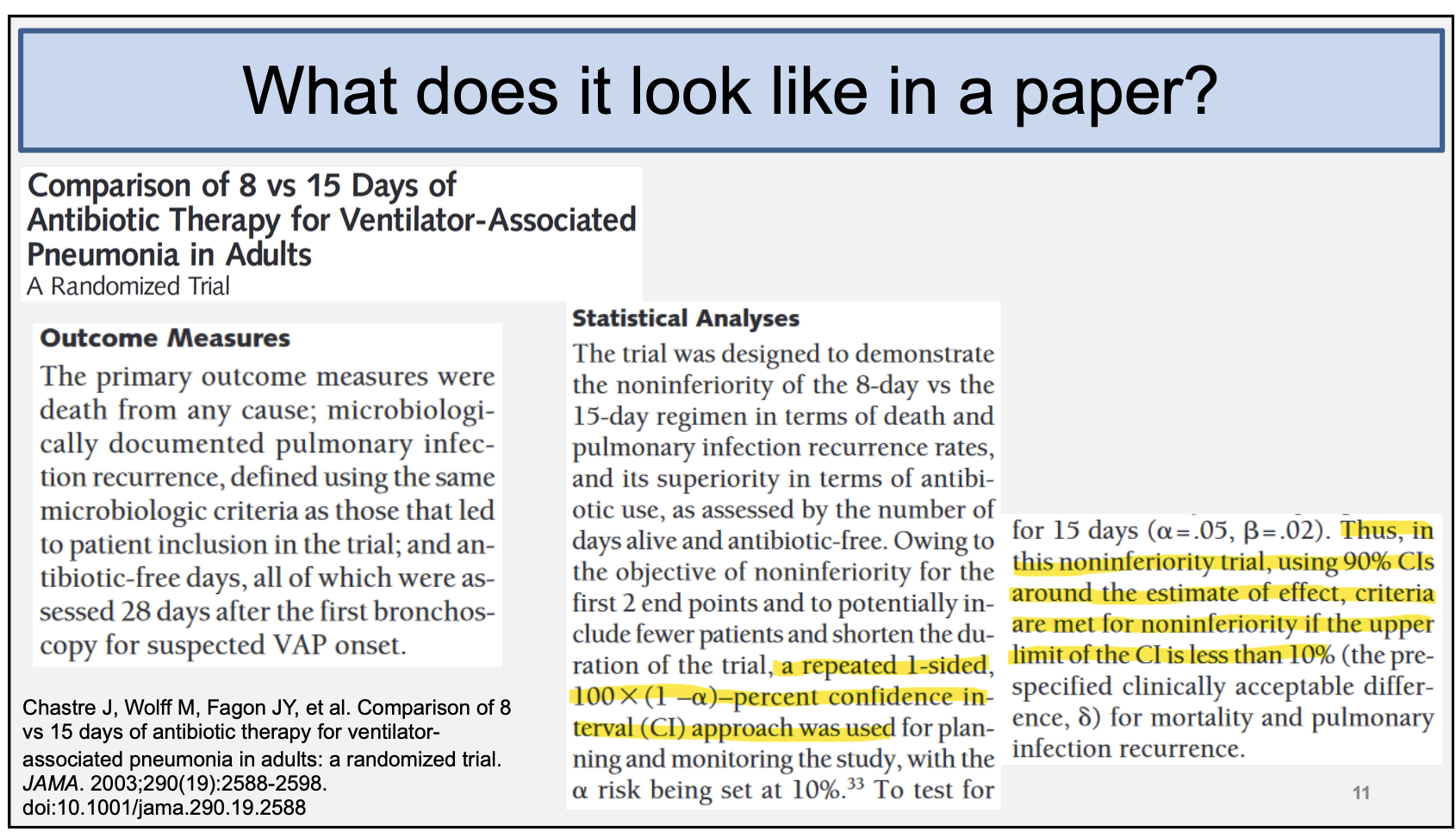 <p>What does it look like in a paper?</p>