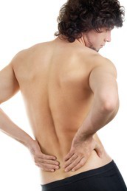 <p>Which way is this person's back leaning?</p>