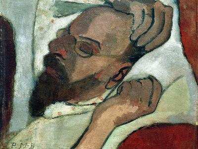 <p>Otto Modersohn Asleep</p>