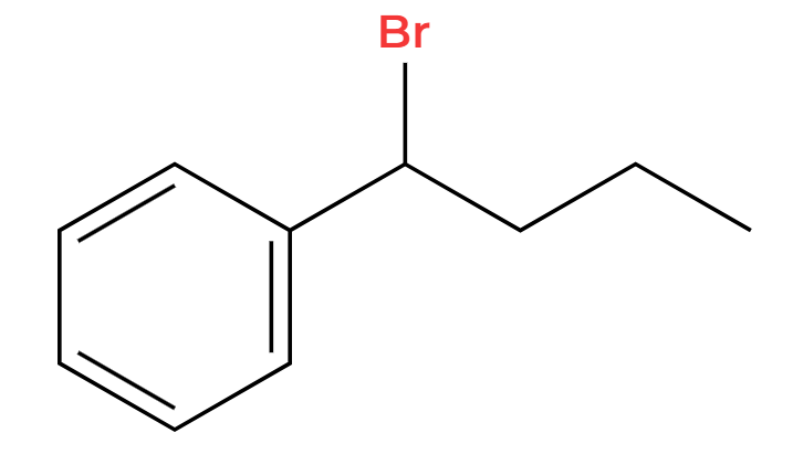 <p>Br adds at benzylic position</p>