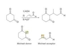 <p>1. Catalyst: EtO-Na+</p><p>2. Solvent: EtOH</p>