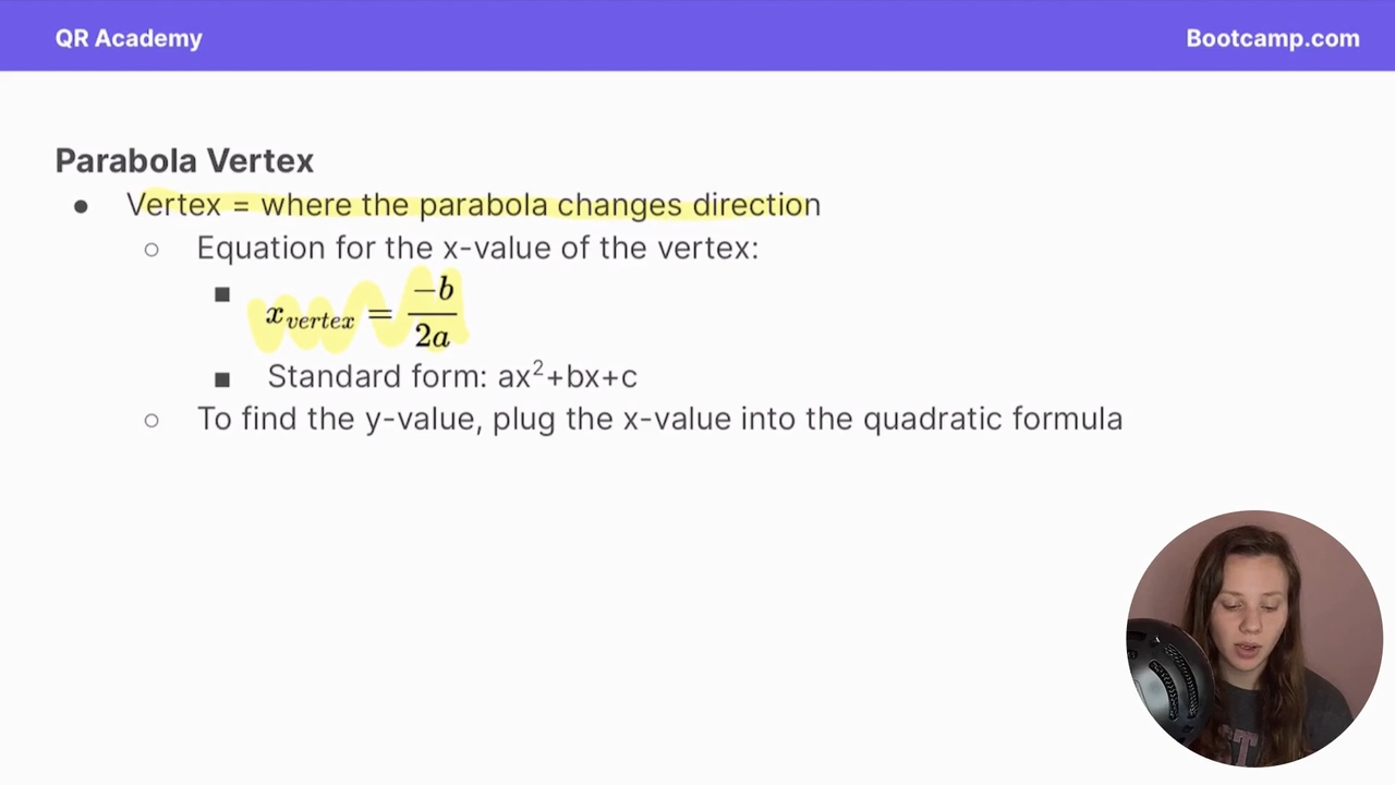 <p>-b/2a</p>