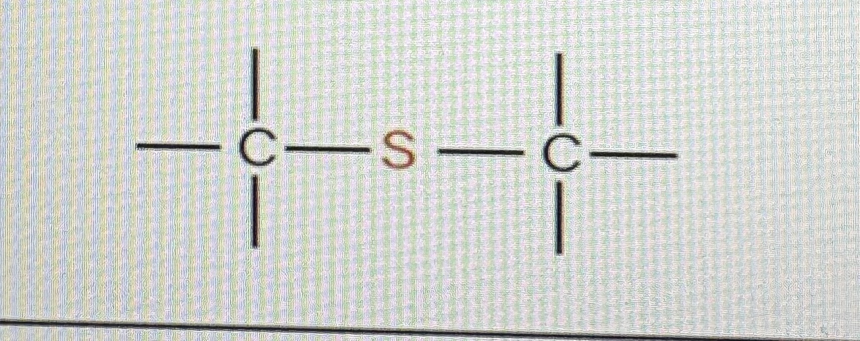 <p>Functional group sulfur </p>