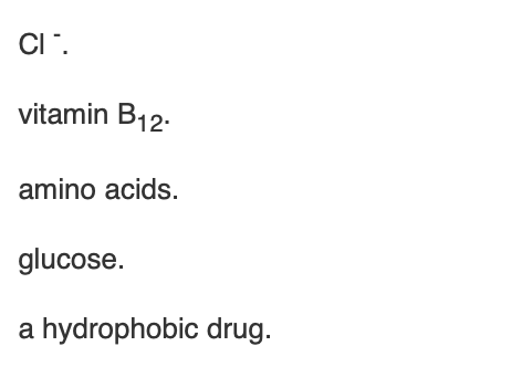 <p><span>Cystic fibrosis is the result of a malfunction of a cellular ABC transporter that transports</span></p>