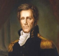 <p>7th President, Hero of the war of 1812, President from 1829-1837, supported by "common man", proposed Indian Removal Act</p>