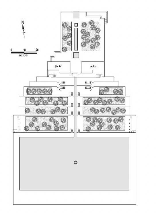 <p>Bagh-i Takht, 17th century, rebuilt 18th century, Shiraz, Safavid + Qajar</p><ul><li><p>hillside setting with stepped terraces </p></li><li><p>7 garden terraces with water flowing from one consistent axis </p></li><li><p>highest terrace = residential pavillion overlooking everything</p></li></ul><p></p>