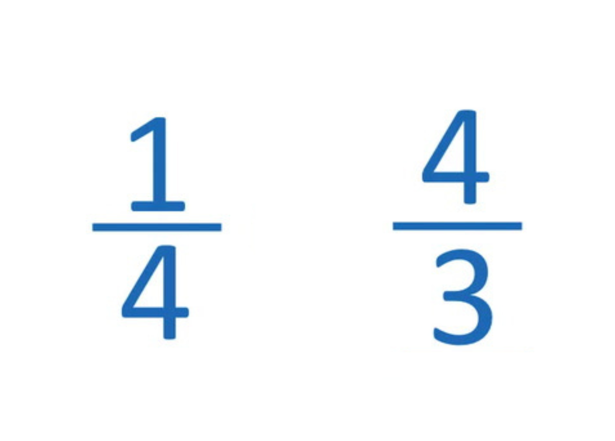 <p>Compare the following fractions. </p>