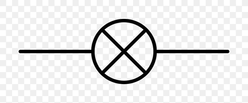 <p>a circle with a cross inside</p>