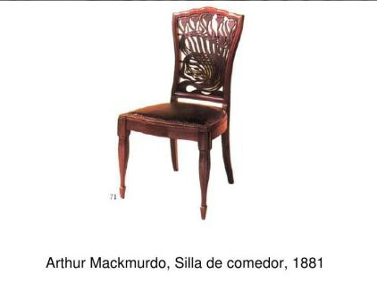 <p>- Silla de comedor</p><p>- Mackmurdo</p><p>- Arts and crafts</p>