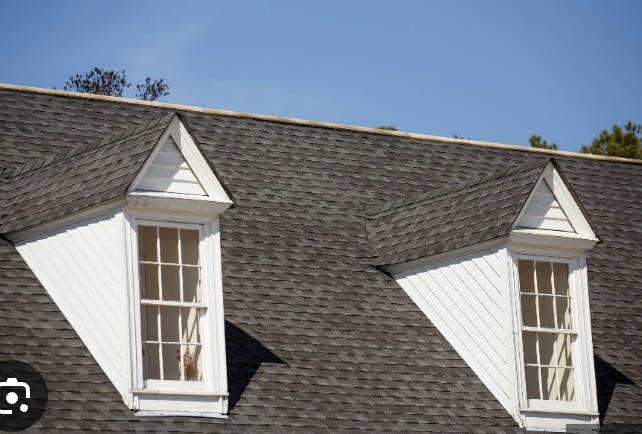 <p>Projecting structures built out from a <strong>sloping roof and housing a vertical window </strong>or ventilating louver.</p>