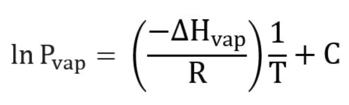 <p>Used for Vaporization</p><p>Vapor Pressure depends on Temperature</p><p>Boiling Point depends on Pressure</p>
