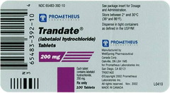 <p>labetolol</p><p>100-400mg BID max 2,400mg/d</p>