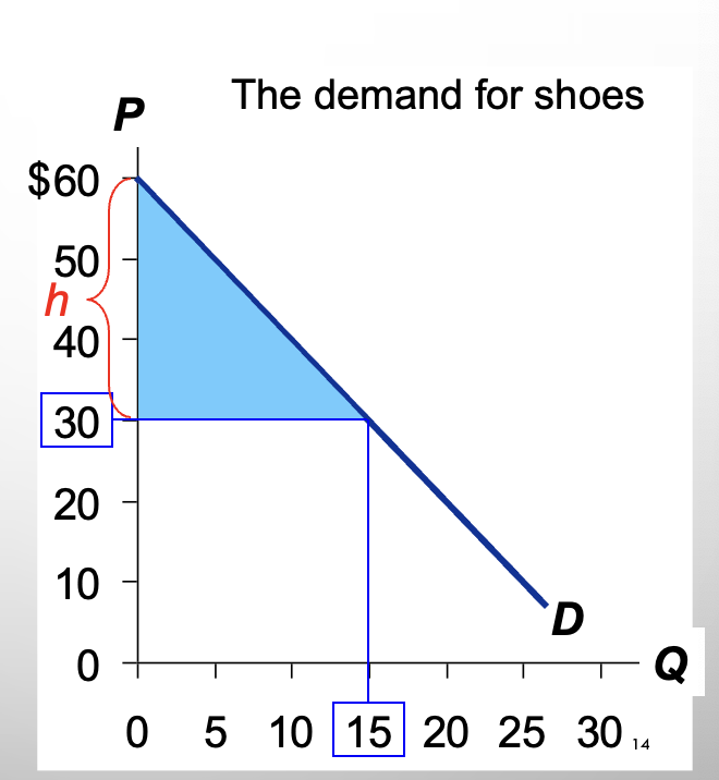 <p>What is the consumer surplus?</p>