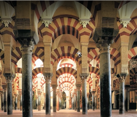 <p>Arches of the Great Mosque, Cordoba </p>