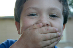 <p>Don't speak</p>