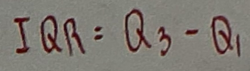 <ul><li><p>Measure the middle 50% of data</p></li></ul><ul><li><p>calculated by subtracting the first quartile from the third quartile, making it robust against outliers.</p></li></ul><p></p>