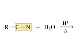 <p>Hydrolysis of nitriles</p>