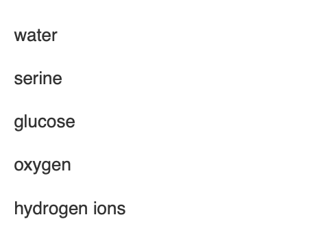 <p>Of the following molecules, which would you predict diffuses most readily across membranes?</p>