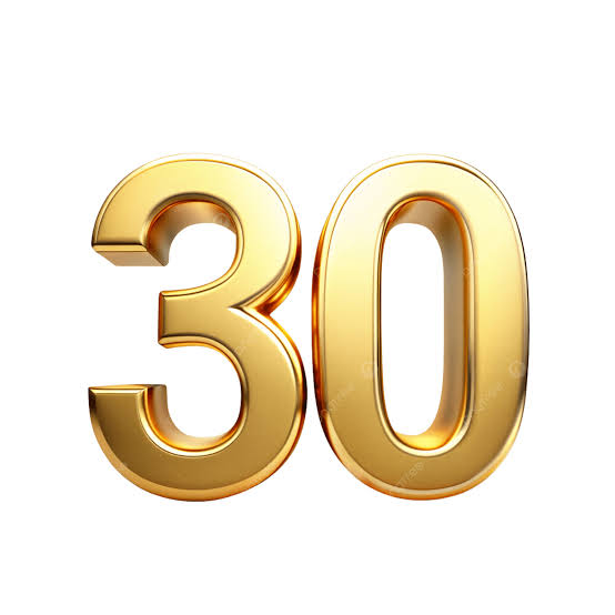<p>thirty</p>