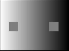 <p>the amount of light an object reflects relative to its surroundings</p>