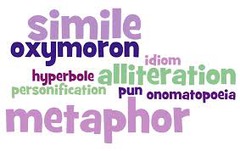<p>Using words in a creative way, not for their exact meaning.</p>