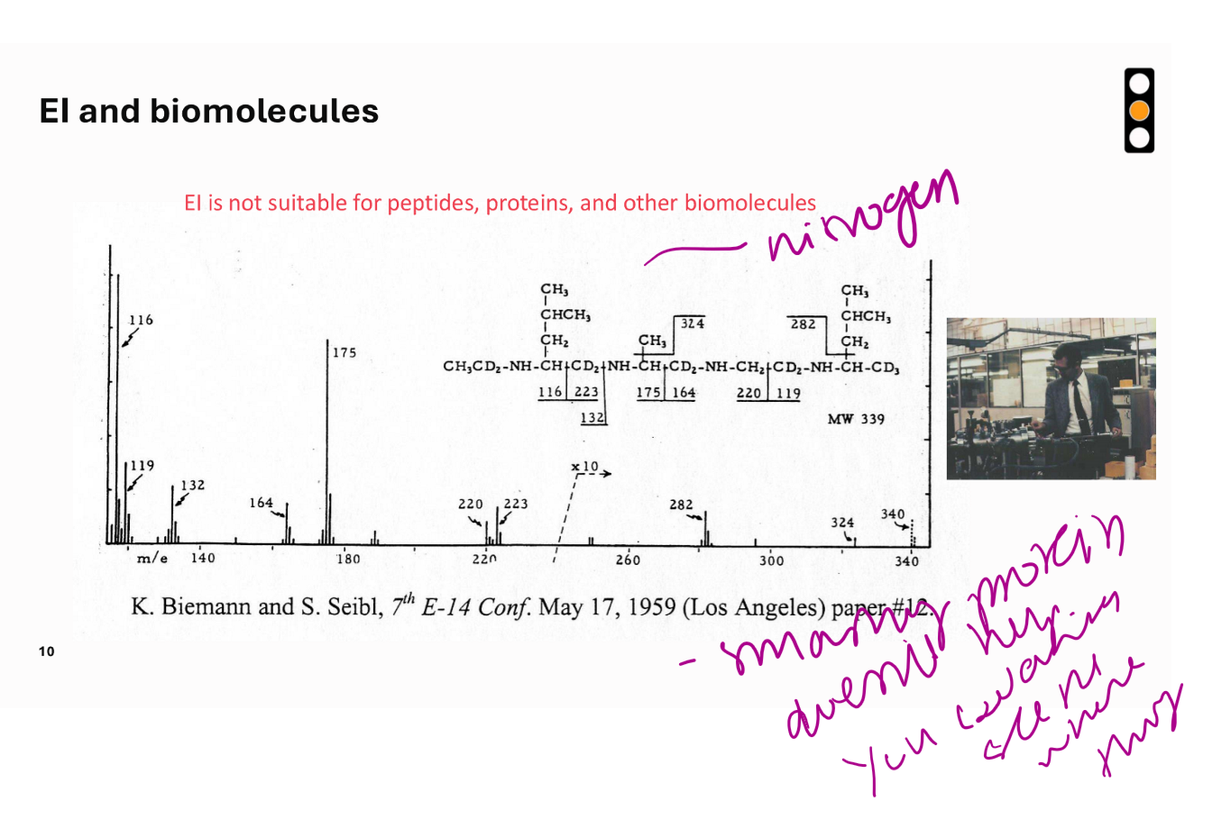 <p>peptides, proteins and other biomolecules</p>