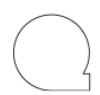 <p>Circle with Tail</p>