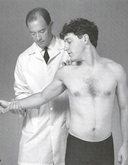 <p>Head rotated to test side/extended, deep breath held with shoulder ER/extended; checks thoracic inlet.</p>