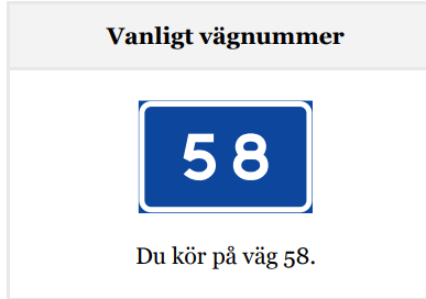 <p>du kör på denna väg</p>