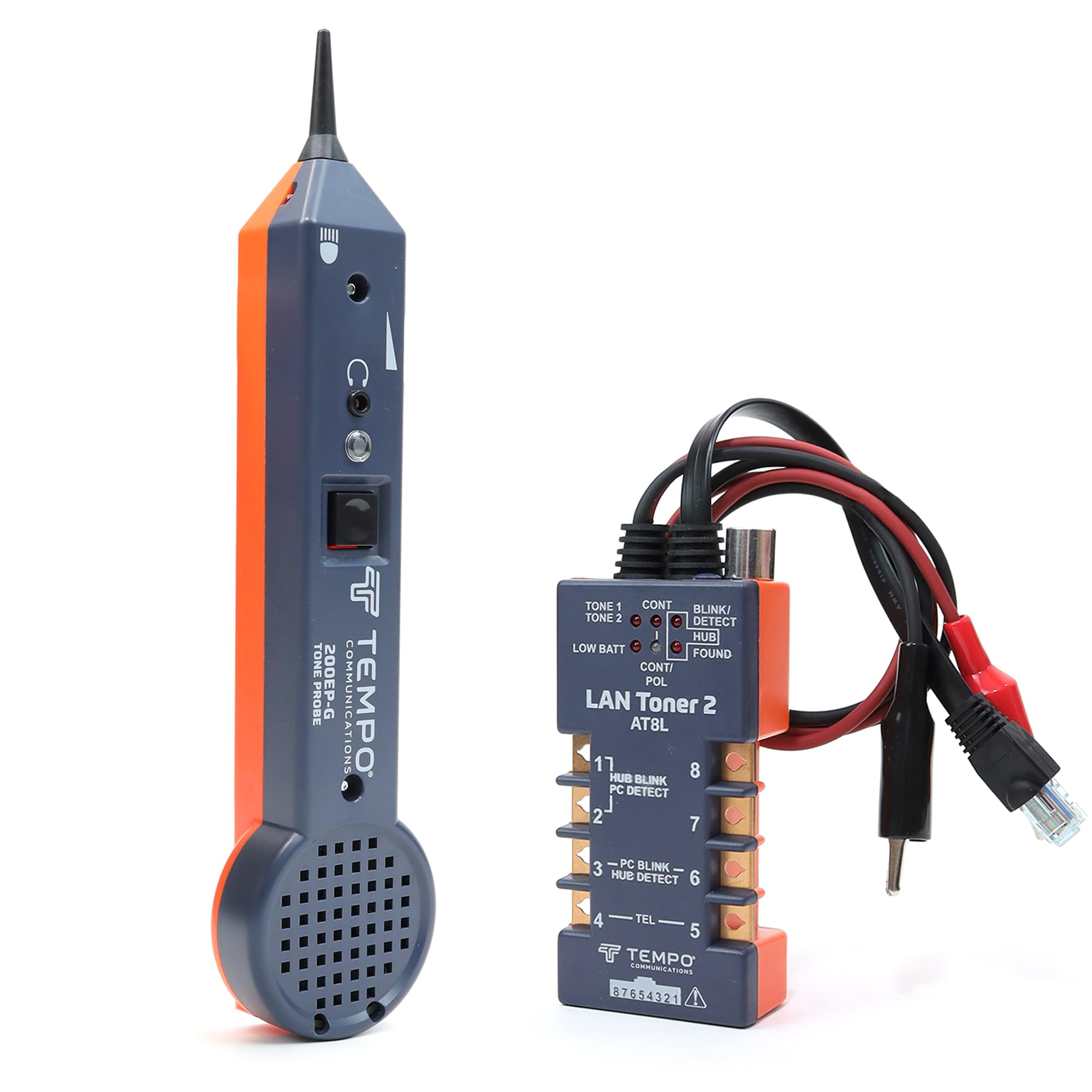 <p>A tone generator sends a <strong>tone signal through a cable</strong>, and the probe detects it.</p><p>Used to:</p><ul><li><p><strong>trace cables</strong></p></li><li><p>identify <strong>where a wire runs</strong></p></li><li><p>locate cables in complex wiring environments</p></li></ul><p>Also called a <strong>toner probe</strong>.</p>