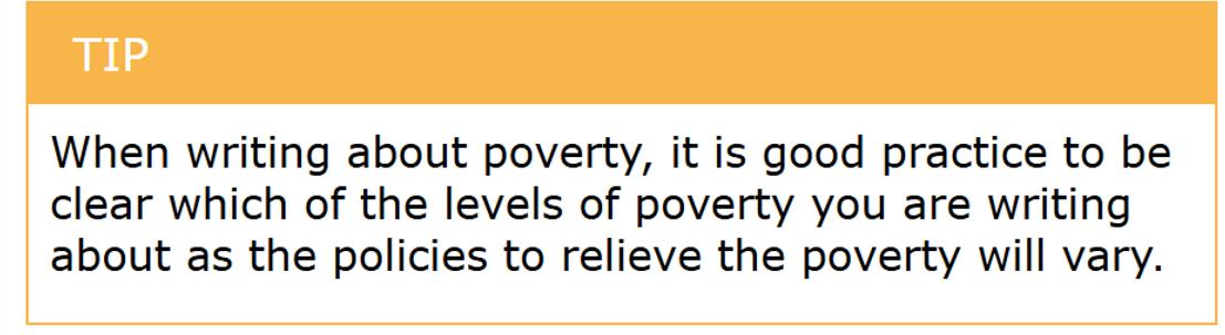 <p>Policies differ for absolute vs relative poverty, so you must specify which you are addressing.</p>