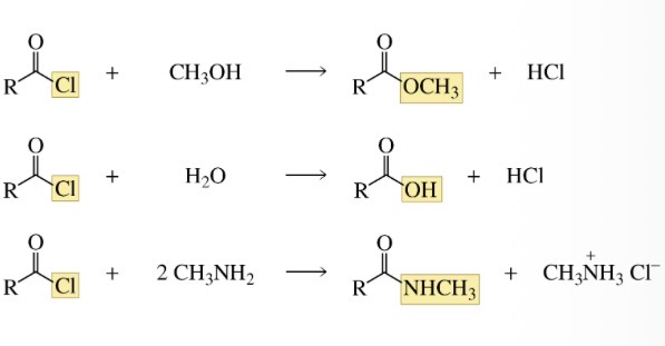 <p>Group replaces cl but for amines there needs to be two equivalents</p>