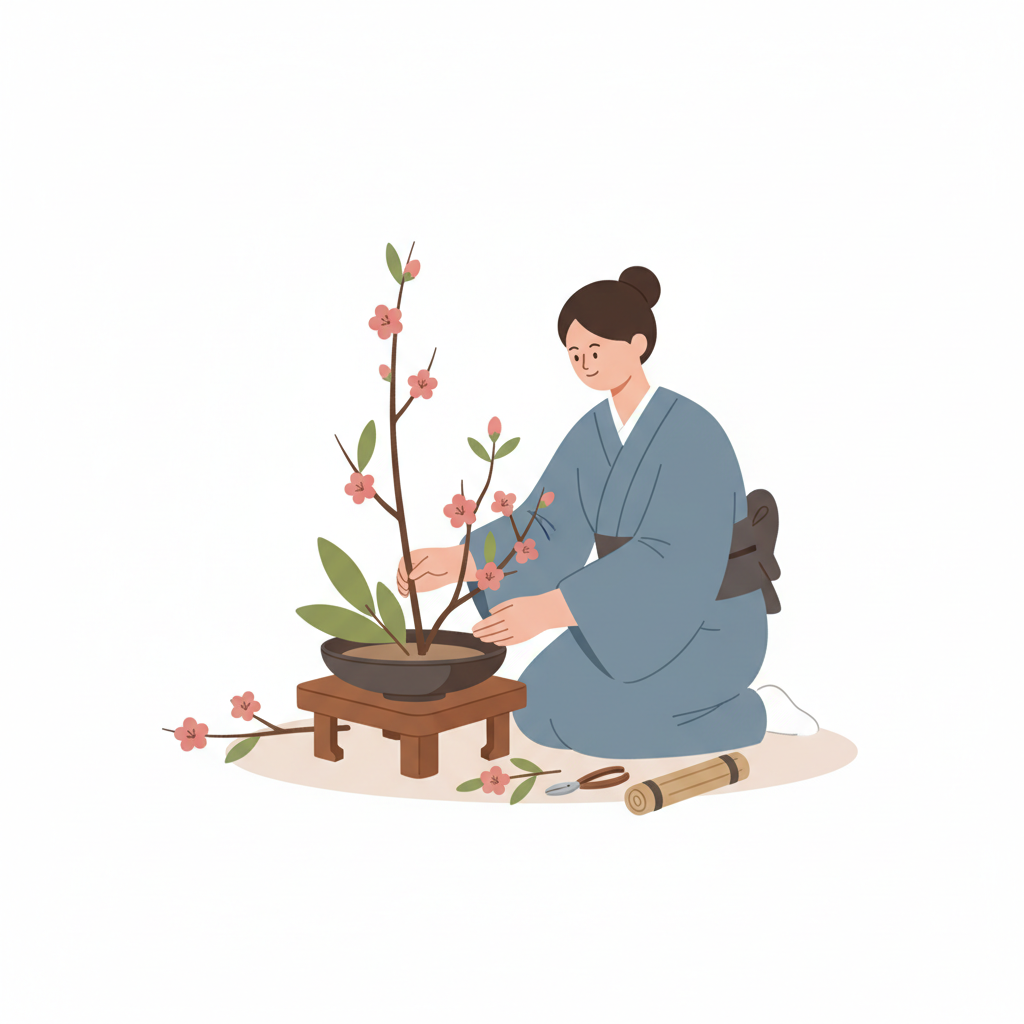 <p>cắm hoa ikebana (nghệ thuật cắm hoa Nhật Bản)<br><br>いけばながだいすきです。</p>
