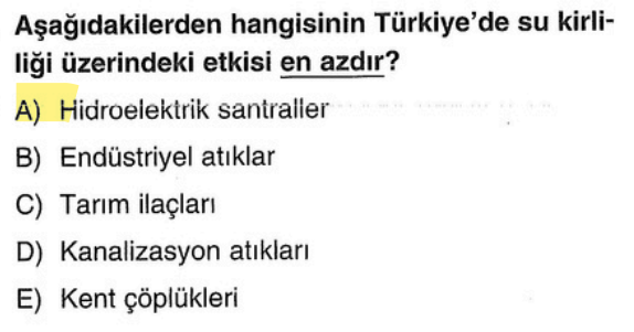 <p>HES'ler suyun gücünden elektrik üretir, suya zehirli atık bırakmazlar (fiziksel müdahale yaparlar ama kimyasal kirletici değillerdir). Sanayi ve kanalizasyon ise doğrudan zehirler.</p>