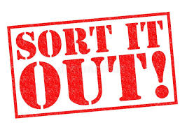 <p>sort out</p>