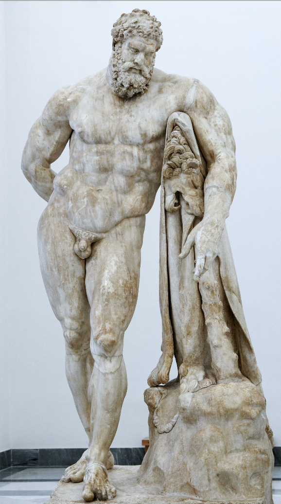 <p><span>Herakles at rest, Lysippos</span></p>