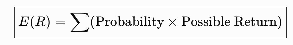 <p><span>The </span><strong>average return you expect</strong><span> to earn in the future. </span></p>