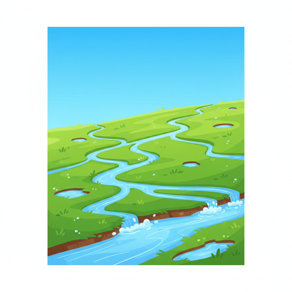 <p>Precipitation that flows across the land's surface and is not absorbed by soil.</p>
