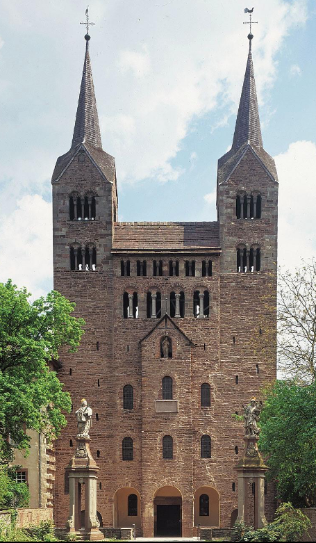 <p>Westwork of the abbey church </p>