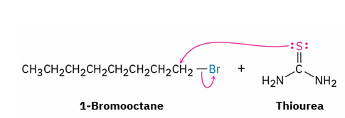 <p>alkyl halide → thiol</p><ul><li><p>reagents</p></li><li><p>mechanism</p></li></ul><p></p>