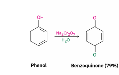 <ul><li><p>fremy’s salt (KSO<sub>3</sub>)<sub>2</sub>NO or Na<sub>2</sub>Cr<sub>2</sub>O<sub>7</sub> </p></li><li><p>quinone</p></li></ul><p></p>