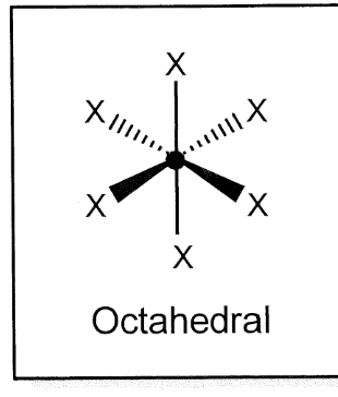 <p>octahedral </p>