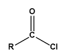 <p>Carbonyl attached to Chlorine, suffix <strong><em><u>oyl chloride </u></em></strong></p>