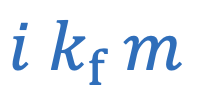 <p>i = Number of particles</p><p>m = Molality</p>
