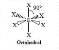 <p>Octahedral, 90</p>