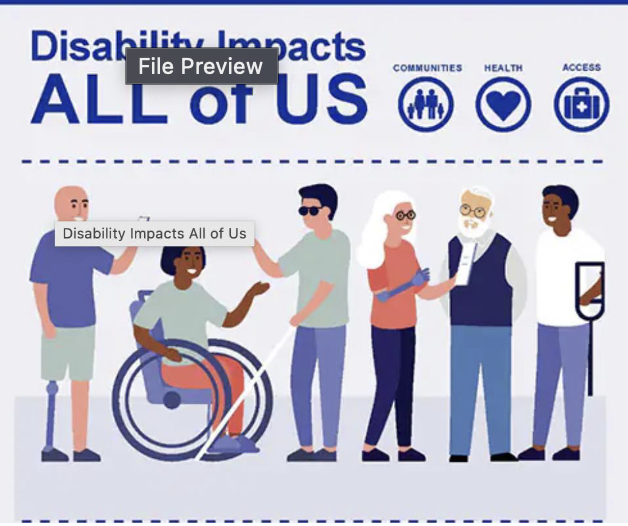 <p>any condition of the body or mind that <span style="color: rgb(255, 0, 0);"><strong><em>makes it more difficult for the person</em></strong></span> with the condition to do certain activities and interact with the world around them</p>