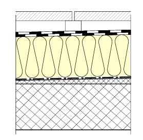 <ul><li><p>Étanchéité protégée des UV par dalles ou claies posés sur isolation</p></li></ul><p></p>