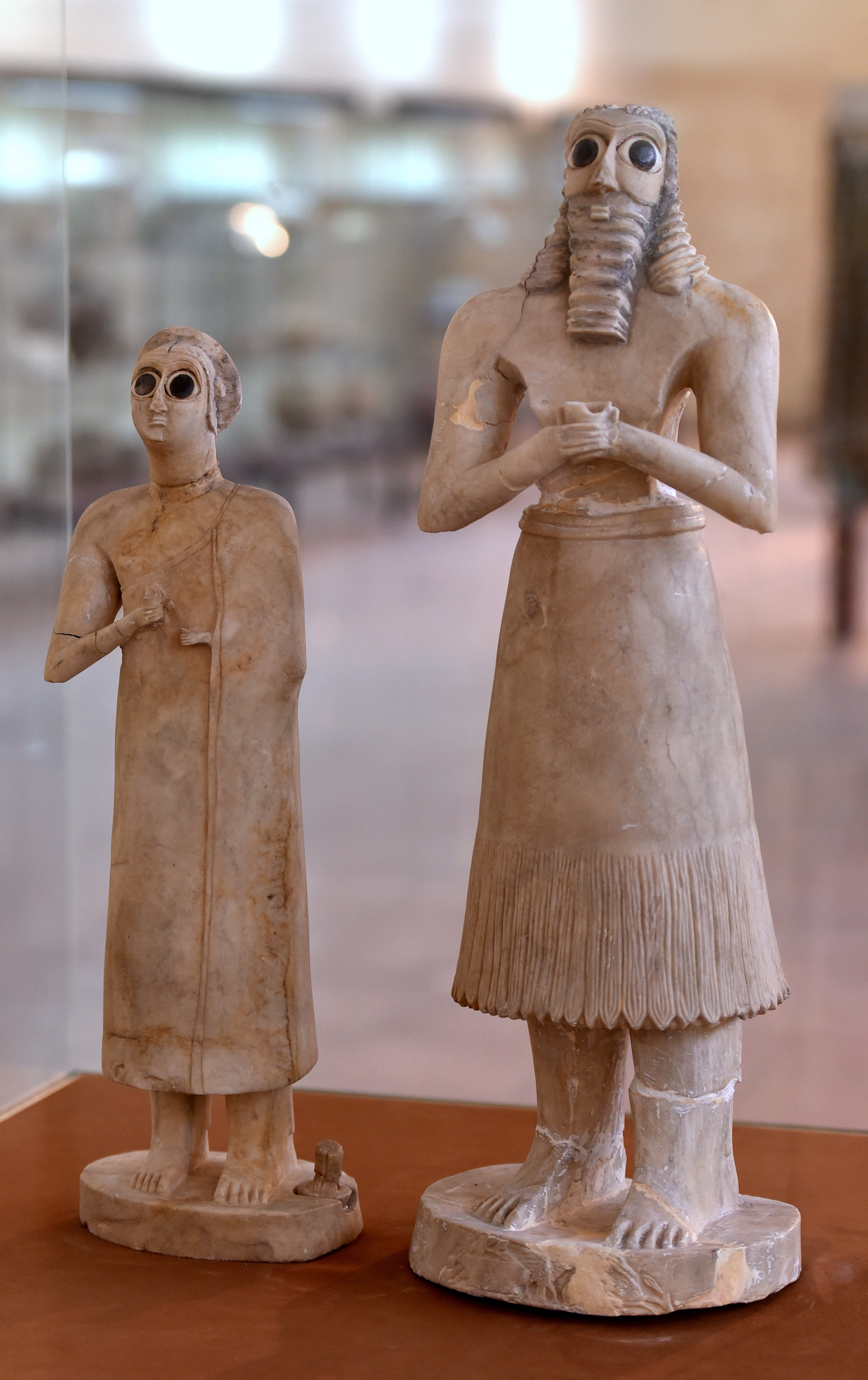 <p>Standing Worshippers from Tell Asmar Date</p>