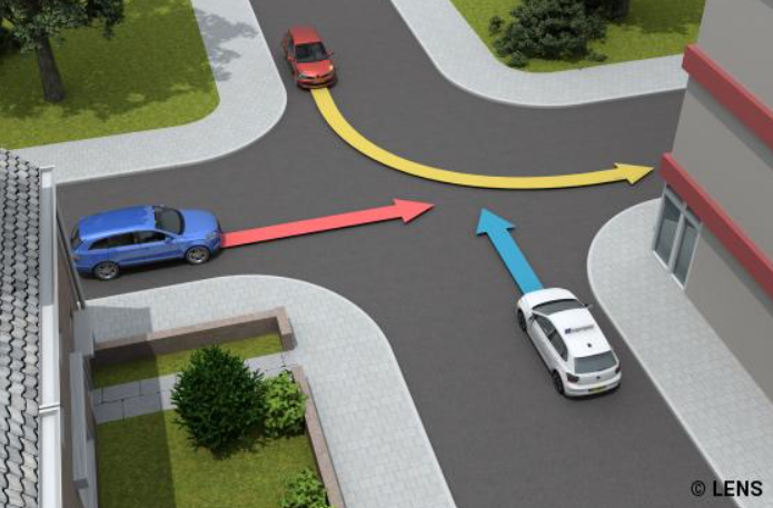 <p>Who has right of way?</p>