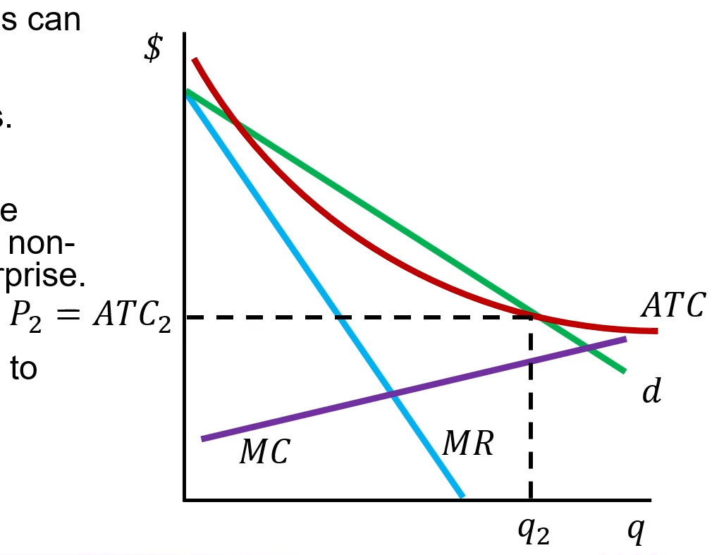 <ul><li><p>Because monopolies and oligopolies can charge high markups and make consumers worse off, governments regularly intervene in these markets.</p></li><li><p>In situations of natural monopoly, the government may decide to create a non-profit maximizing state-owned enterprise.</p></li><li><p>The government will set price equal to average total cost</p></li></ul><p></p>